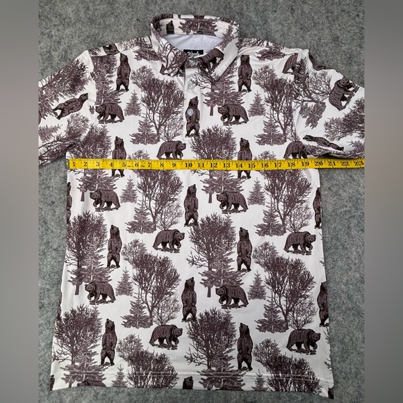 Waggle | Men's Grizz Polo | Men’s Size Medium - Picture 7 of 8